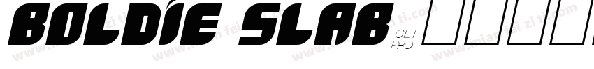 Boldie Slab字体转换